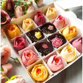 Exclusive Chocolate Tulips, Personalised Flowers G..
