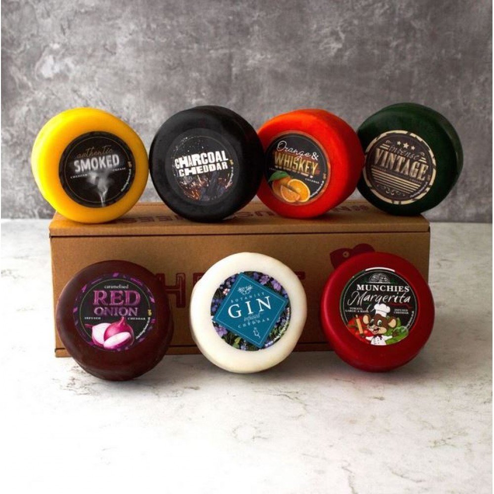 Colourful Rainbow Cheese Gift Box (Box of 7)