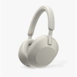 Sony WH-1000XM5 Noise Cancelling Wireless Bluetooth High Resolution Audio Over-Ear Headphones with Mic/Remote, Silver